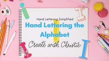 Hand Lettering Alphabet tutorial for beginners:  Uppercase I
