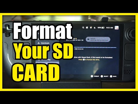 How to Format SD Card on Steam Deck to use for games (Fast Tutorial)