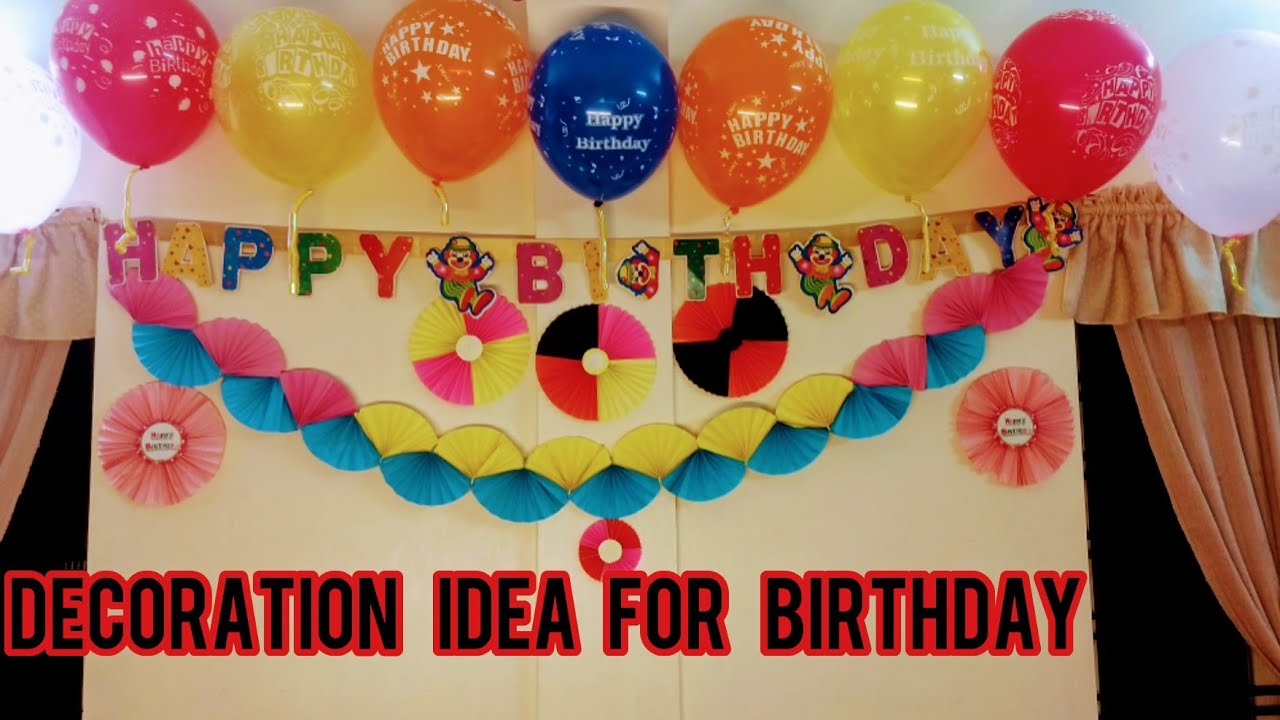 Birthday decoration idea episode 023 YouTube