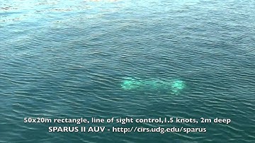 SPARUS II, waypoint following at 2 meters deep