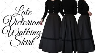 Making an 1898 late Victorian walking skirt