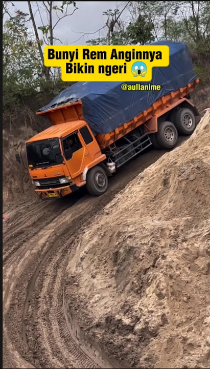 Bunyi Rem Anginya Bikin Ngeri #tanjakan #jalurextreme #truck #truktronton #shortvideo #shorts