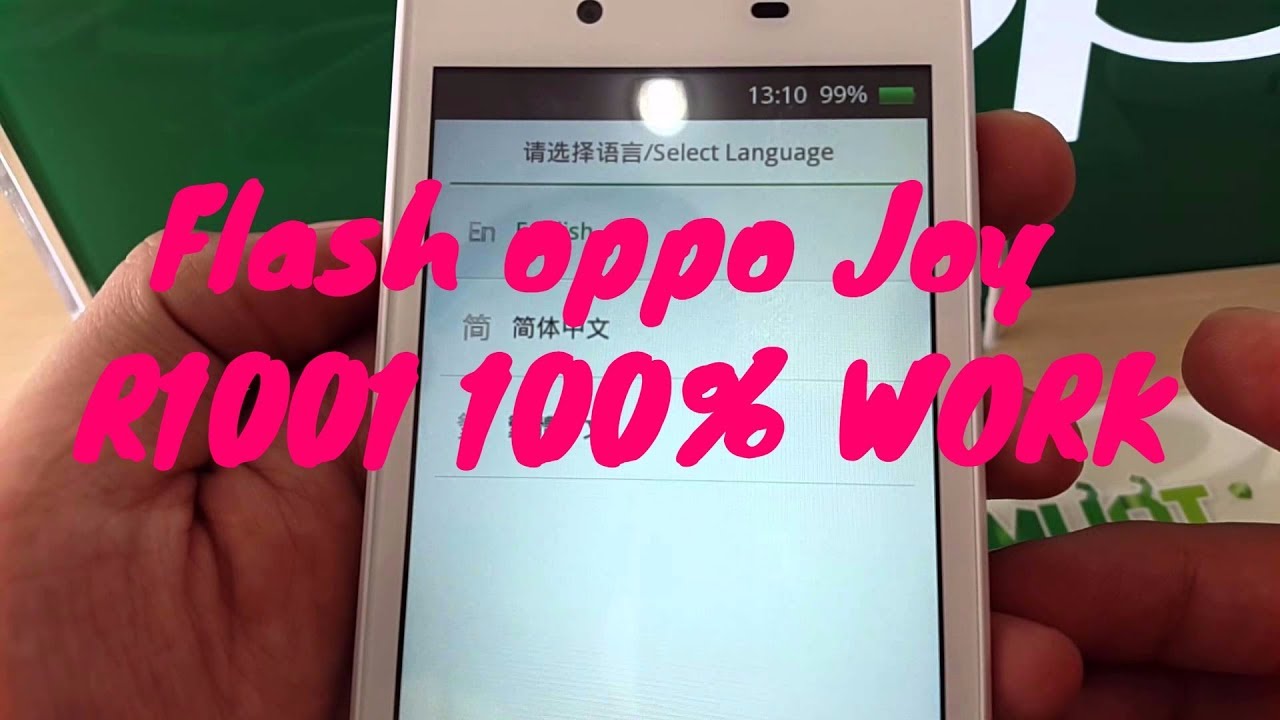 Cara Flash Oppo joy R1001 Via Mmc/Micro SD 100% Work