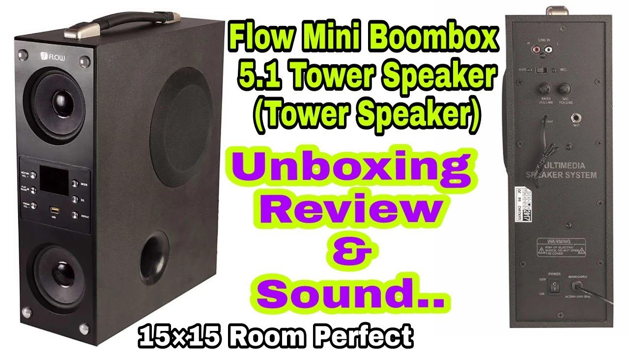 Flow Mini Boombox 5.1 Tower Speaker 