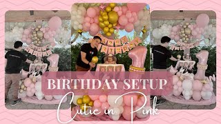 Birthday Balloon Setup, a combination of Balloon Garland & Balloon Bouquet❤