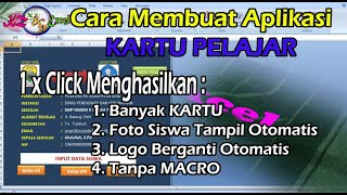 Membuat APLIKASI KARTU PELAJAR 1x Klik Hasilkan Banyak Kartu, Mudah, Jelas dan Tanpa MACRO | INDEX Membuat APLIKASI KARTU PELAJAR 1x Klik Hasilkan Banyak Kartu, Mudah, Jelas dan Tanpa MACRO | INDEX