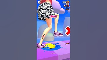 ASMR Tippy Toe 3D 💥💪 Satisfactory ASMR Sound #3 #shorts #asmrtippytoe #tippytoe #tippytoe3d #amogus