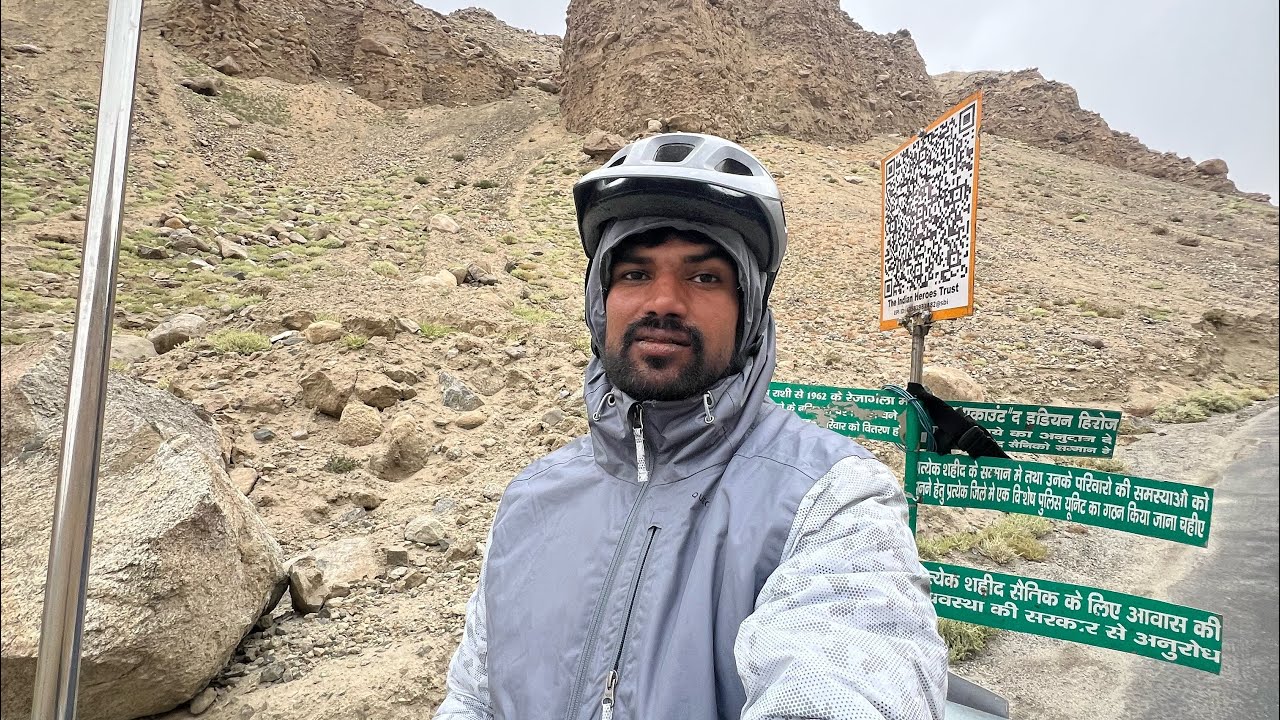 Laddaq ki thand me bina Sleeping bag …-15 tapman 