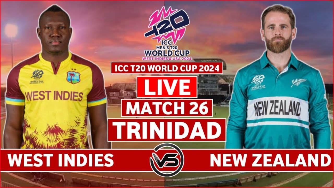 ICC T20 World Cup 2024 Live: West Indies vs New Zealand Live | WI vs NZ ...