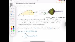 2021 AP Calculus AB Exam Full Solution FRQ #3c