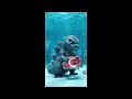 Godzilla escapes from an aquarium.