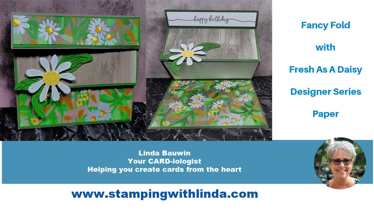 Fresh As A Daisy Fancy Fold Card - YouTube