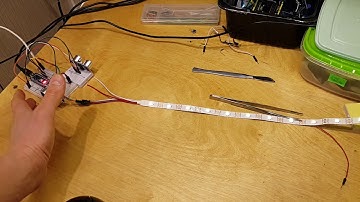 Подсветка светодиодной ленты с помощью ардуино. Экспресс-демонстрация.  (Видео из архива)