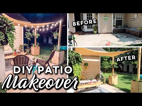 DIY Patio Makeover on a Budget  2021 Outdoor Decorating Ideas  Backyard Ideas Under $500