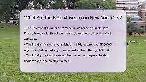 What Are the Best Museums in New York City? - Inside Museum Walls