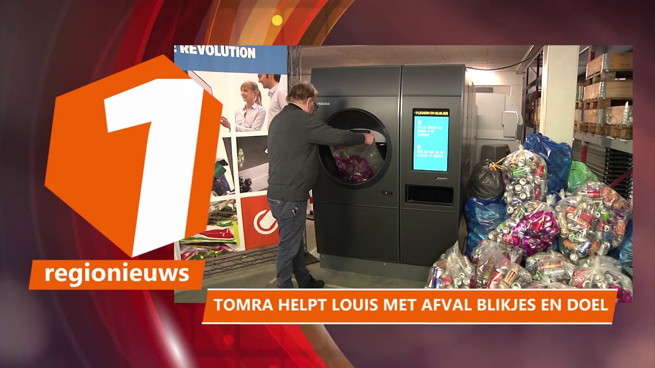Samen1 regionieuws Tomra helpt Louis met afval blikjes en doel