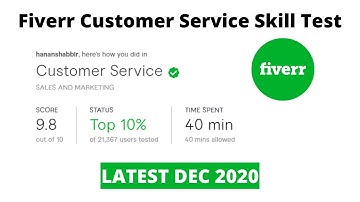 Fiverr Customer Service Test Questions and Answers 2020 | Tips and Tricks to Pass Fiverr Skill Tests