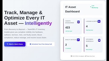 Smarter IT Asset & Software Inventory Management | TeamOB IT Inventory Solution