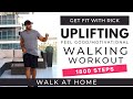 Uplifting Walking Workout | 1800 Steps in 15 mins | Steps at home | 1 Mile Happy Walk |