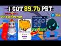 I GOT 89.7b Pet From World 19 In Arm Wrestling Simulator (Roblox)!