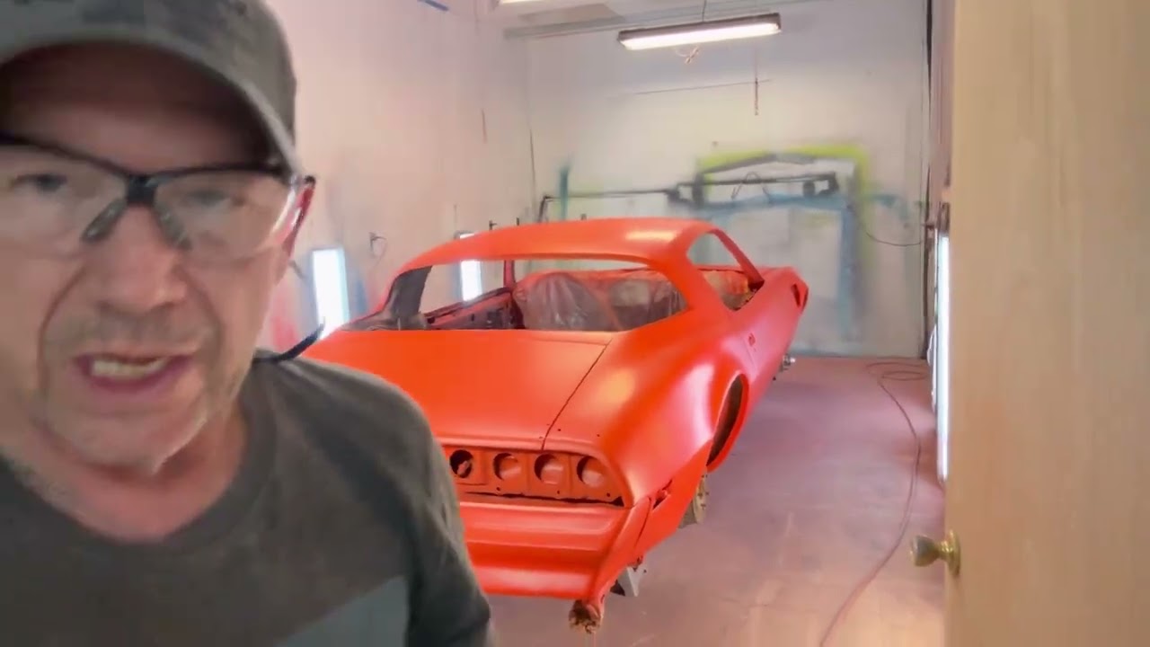 1976 Trans Am EP40 sanding the base coat!! Before clear coat??