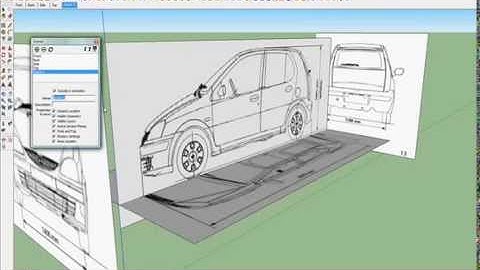 Sketchup Car Tutorial Part 1/3 (Blueprints)