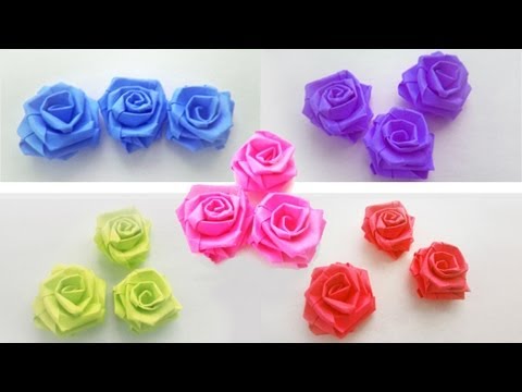 Video: Small Rose Made Of Paper