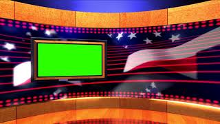 AMERICAN STAR BACKGROUND LOOP FOR NEWS - GREEN SCREEN