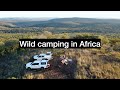 Wild camping in remote Africa