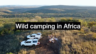 Wild camping in remote Africa