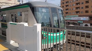 常磐緩行線 東京メトロ16000系16103編成　亀有駅発車シーン。