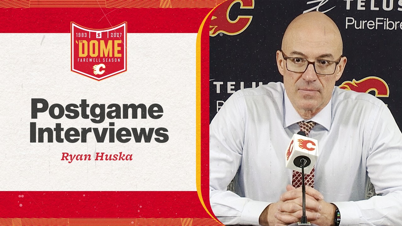 Post-Game - Ryan Huska | Flames vs. Avalanche | 08.10.26