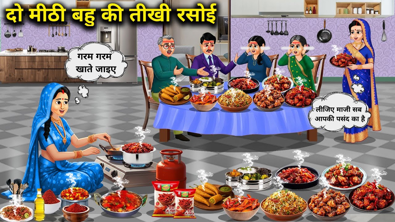 दो मीठी बहू की तीखी रसोई||The spicy kitchen of two sweet daughters-in-law