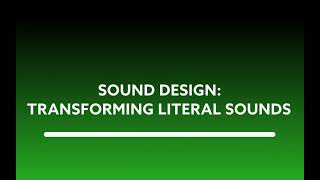 Sound Design: Creating Abstract Sounds screenshot 3