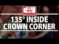 How to cut an inside 135 degree crown molding corner