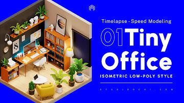 Isometric Office - Speed Modeling in Blender 3.3