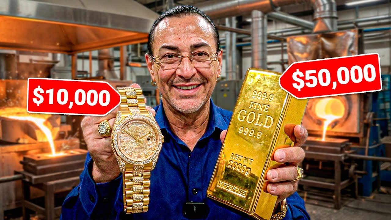 ¡TRANSFORMÉ UN ROLEX A UN LINGOTE DE ORO!