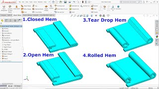 Hem feature in Solidworks Sheet metal