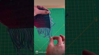 Finishing warp ends on your mini tapestry woven on an Everlea Mini Loom