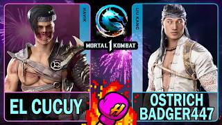 MK1 El Cucuy (HAVIK) VS Ostrich Badger447 (LIU KANG)🥊Mortal Kombat 1🥊4K 60ᶠᵖˢ