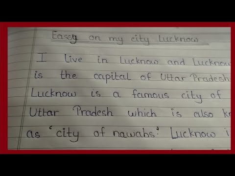 essay on my city lucknow for class 5