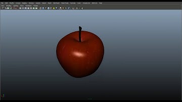 3d modeling an apple using Curve Revolve (Autodesk Maya Tutorial)