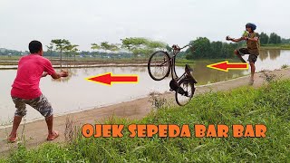 OJEK SEPEDA BAR BAR LUCU EKSTRIM--Paklek Medan
