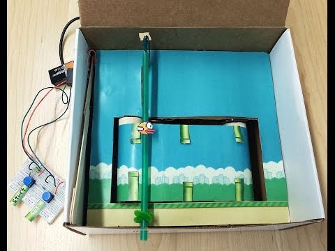 Flappy Bird in a Box (IRL)