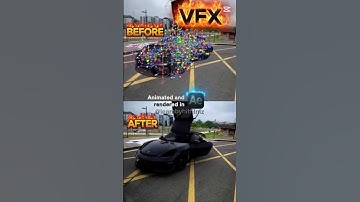How I Created a Real-Time 3D VFX Car Animation in After Effects Under 2 Minutes! 🚗🔥 | #vfx #shorts