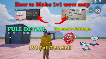 How To Make 1v1 No Room Card Without Dynamic Setting | Wow Map 1v1 Without Room Card | PUBGM 