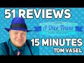 51 Reviews in 15 Minutes - with Tom Vasel