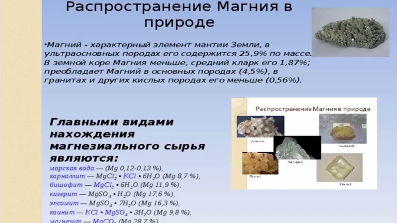 Соединение магния и кремния