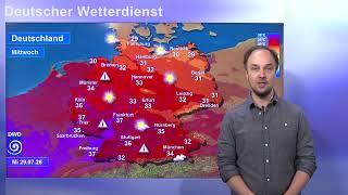 28.07.2026 Hitzeinformation - Deutscher Wetterdienst (DWD)