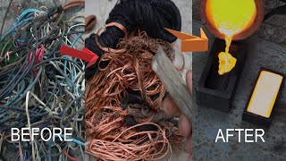 видео: БЫСТРАЯ ОЧИСТКА МЕДНОГО ПРОВОДА ПЕРВЫЕ МЕДНЫЕ СЛИТКИ ПЛАВКА МЕТАЛЛОЛОМА ЭТО ПРОСТО ОТХОДЫ В ДОХОДЫ картинка: БЫСТРАЯ ОЧИСТКА МЕДНОГО ПРОВОДА ПЕРВЫЕ МЕДНЫЕ СЛИТКИ ПЛАВКА МЕТАЛЛОЛОМА ЭТО ПРОСТО ОТХОДЫ В ДОХОДЫ